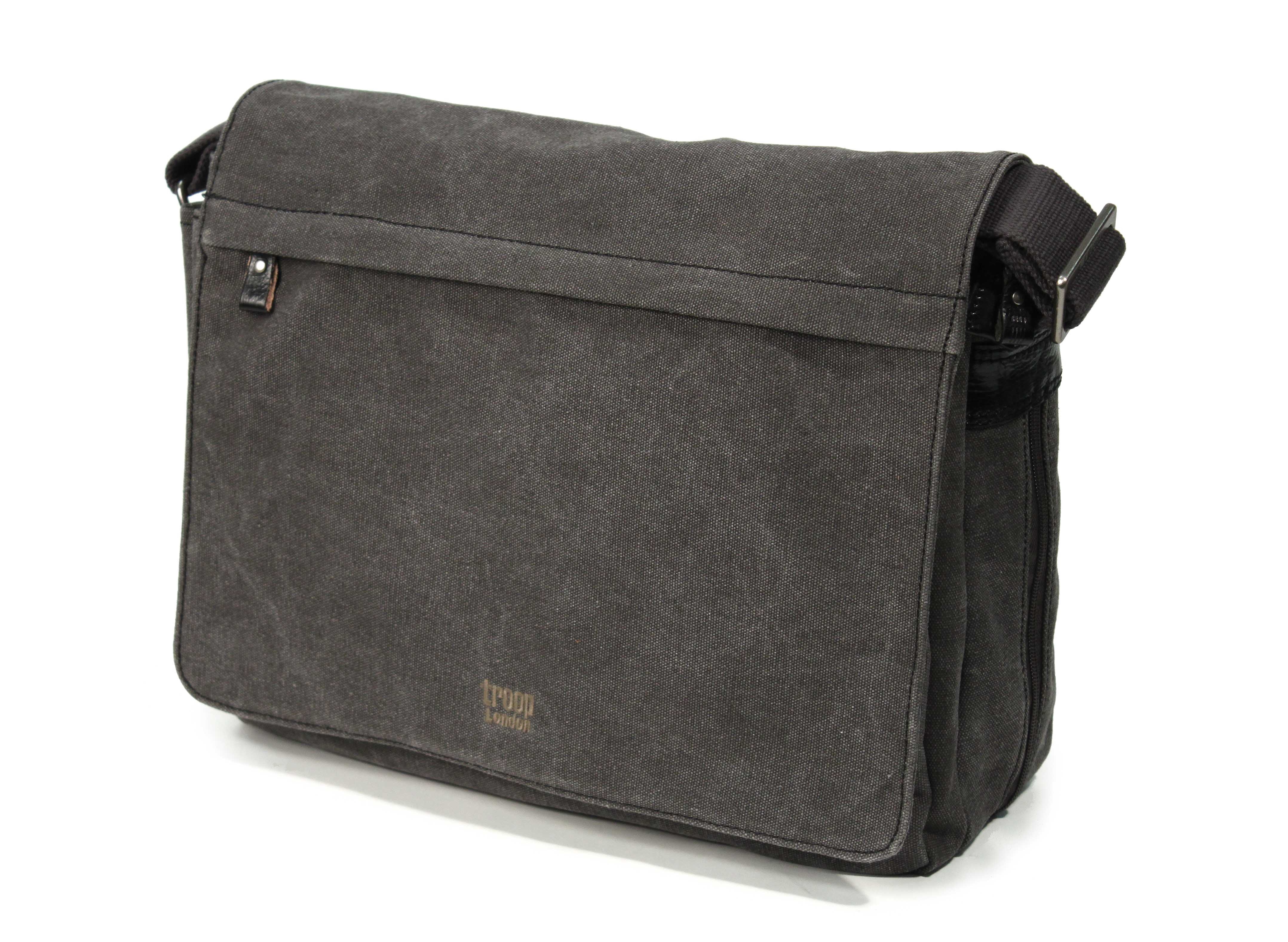TRP0240 Troop London Classic Canvas Laptop Messenger Bag eBay